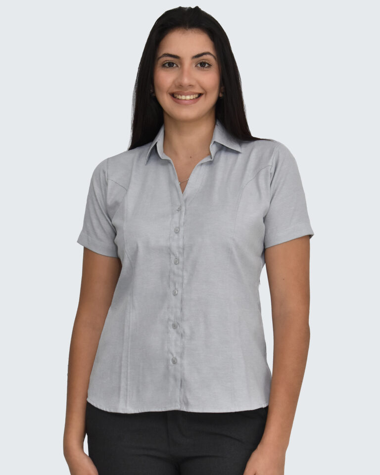 Blusa Oxford Parcela |100% Algodón | Corte Princesa